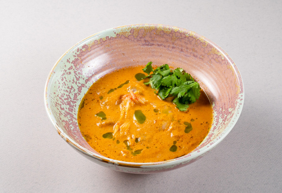 Сливочным суп с морепродуктами